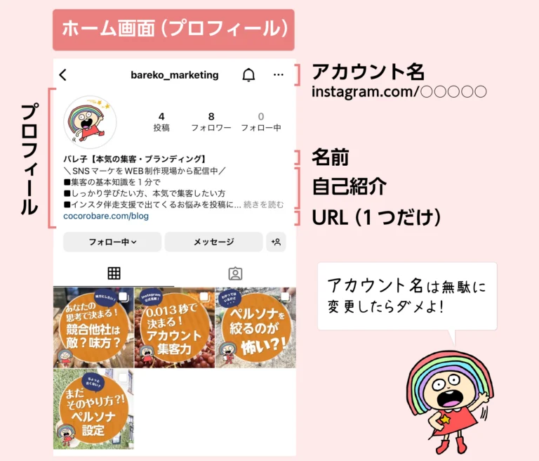 ホーム画面（プロフィール）